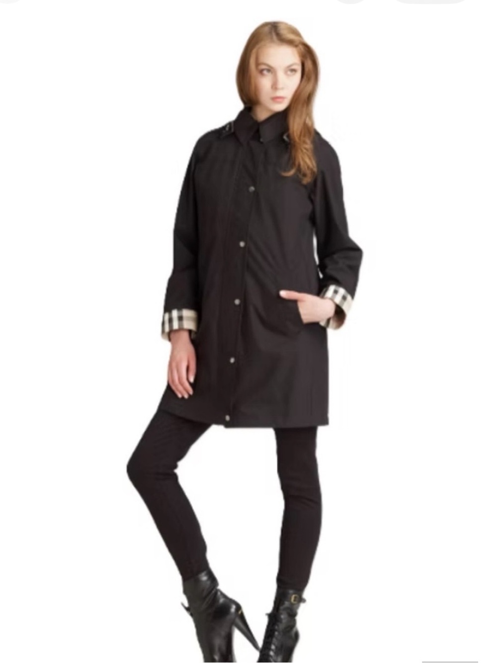 BURBERRY BRITNEY RAIN COAT WITH DETACHABLE FLEECE